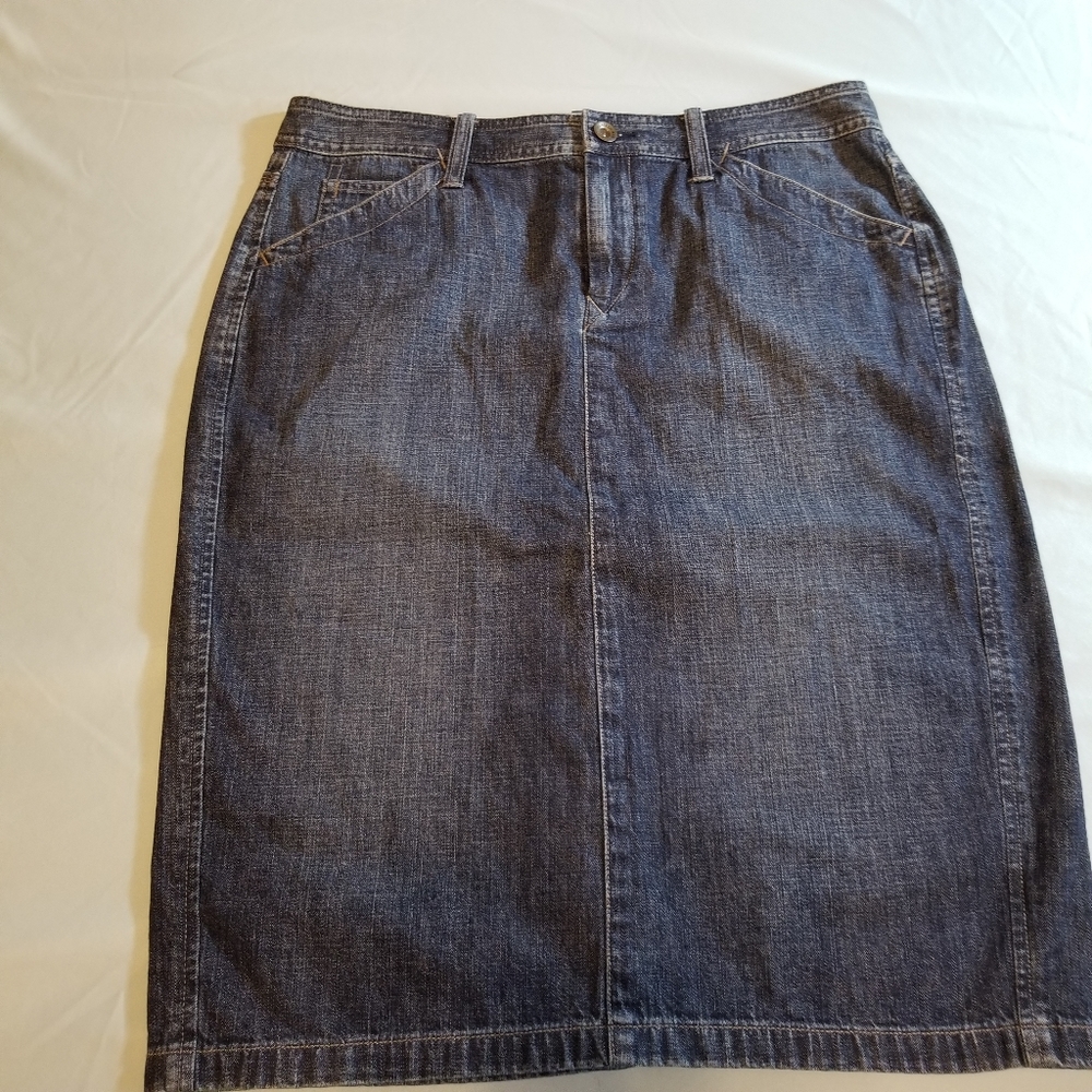 Lauren Ralph Lauren Denim Pencil Skirt